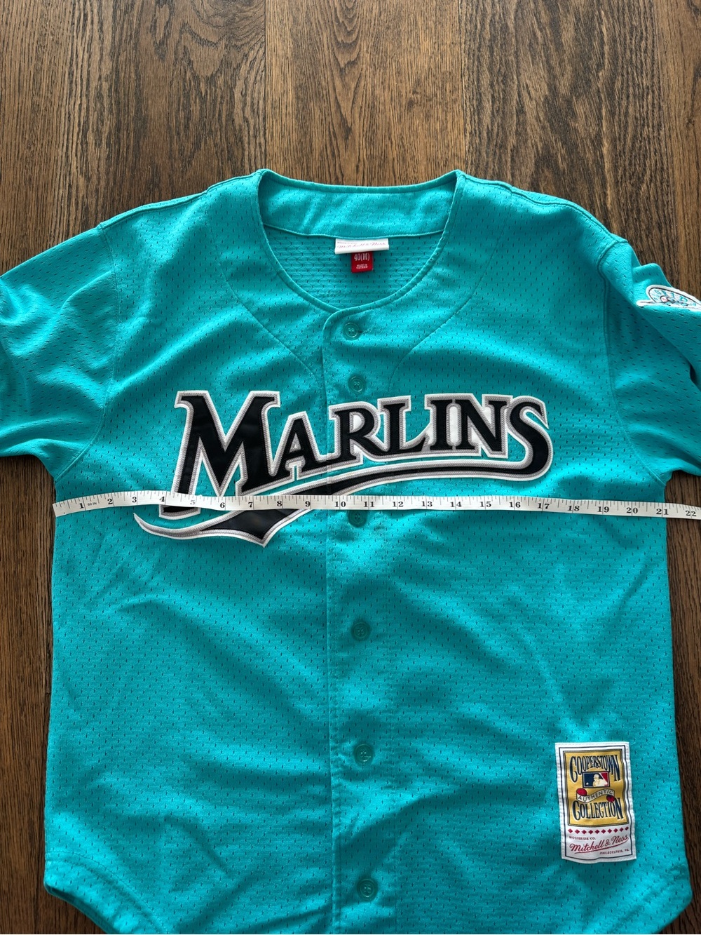 Mitchell & Ness Teal Cooperstown Collection Patch Jersey Andre Dawson Size M - Picture 6 of 9